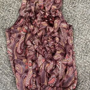 Mossimo Ruffled Sleeveless Blouse